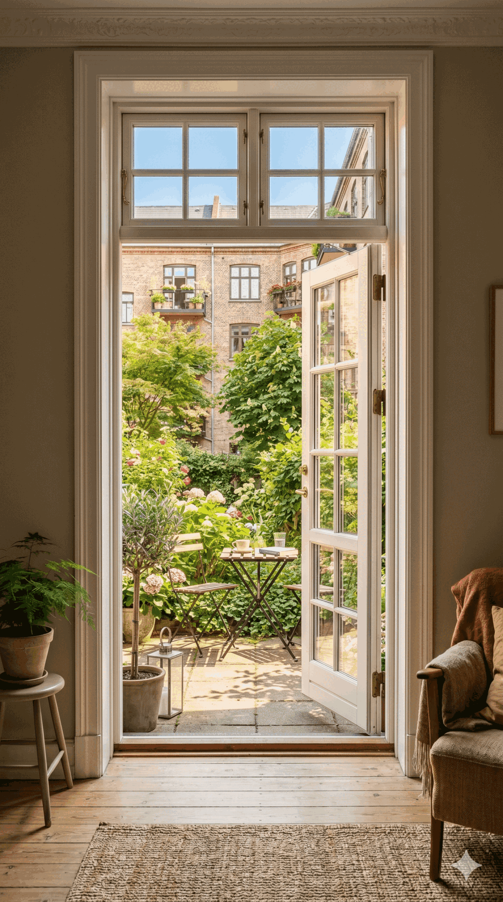 Moderne dansk andelsbolig interiør